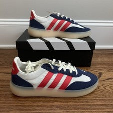 Adidas Barreda Off White Pure Ruby Azul Oscuro Zapatos Tenis Para Hombre Talla 11 JP9667