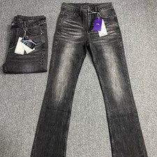 Pantalones largos estilo jeans lavados calce ajustado para hombre