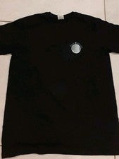 CAMISETA HOMBRE NEGRA ELEGANTE LOGO RAVE BITCHES TALLA S