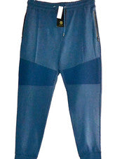 Pantalones deportivos Xios diseño a cuadros para hombre azul algodón cremallera bolsillo talla XL
