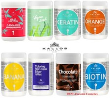 KALLOS MASCARILLA CAPILAR PROFESIONAL-QUERATINA, COCO, PLÁTANO, PROTEÍNA, SEDA