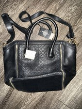 Emperia Negro Vegano Cuero Cartera Mujer’s Bolso de Mano Bolso de Hombro Nuevo con Etiquetas