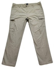 Pantalones cargo de moda 46x31 caqui lavado a piedra para hombre nuevos con etiquetas de George