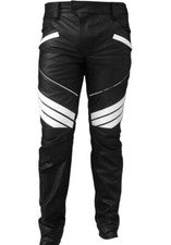 Pantalón de cuero búfalo puro para hombre nuevo estilo elegante pantalón de moto