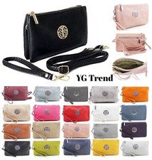 Pequeño Bandolera Bolso de Hombro Mensajero Multi Bolsillo Bolso sin asas Cartera Correa para la Muñeca