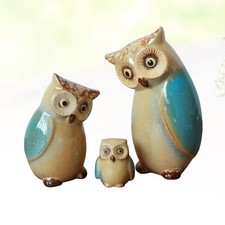 3 piezas adornos búho artículos de decoración del hogar para adornos familiares del hogar