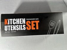 Juego Utensilios Cocina Gris 14 Piezas Caja Abierta Nuevo
