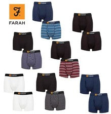 Paquete de 2 calzoncillos de bambú con ojo de cerradura para hombre FARAH a rayas/lisos varios colores/tamaños