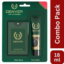 Juego combinado de lavado facial en spray corporal, fragancia de larga duración paquete de 12 bolsillos de 18 ml