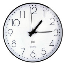 Reloj de pared 30 cm reloj de taller aluminio radio reloj de oficina reloj de cocina negro