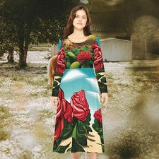 Vestido de Moda para Mujer, Talla L, Elegante Informal Largo Vestido de Fiesta, Verano.