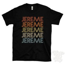 CAMISETA JEREME ESTILO RETRO REPETIDO Hombre y Mujer Novedad Genial Nombre Regalo