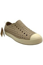 Zapatos Nativos Para Hombre Jefferson Sugarlite Tenis Lino Tostado/Blanco Hueso