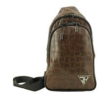 Bandolera tipo honda estilo tejido canasta marrón Jungle Hive