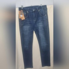 Pantalones de mezclilla originales de moda clásica azul para hombre #31 nuevos con etiquetas talla 30