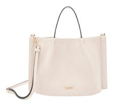 Bolso de mano L.CREDI Raila bolso bandolera blanco arena crema nuevo