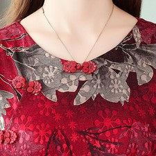 Elegante Vestido Largo Estilo Chino para Mujer con Microelasticidad Sto