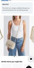 Bolso Bandolera Rebecca Minkoff Para Mujer Edie Diamante Lona Tostado/Negro Agotado