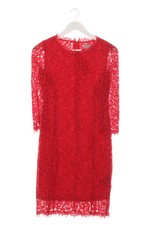 Vestido de cóctel H&M rojo talla 36 ajuste holgado look de fiesta aspecto transparente