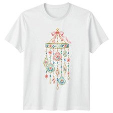 Camiseta Coastal Shells Chandelier para mujer Preppy Coastal regalo de cumpleaños para ella