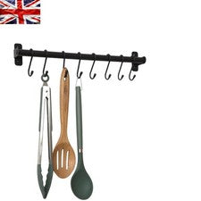 Elegante soporte para utensilios de cocina montado en la pared - resistente al óxido y ahorro de espacio
