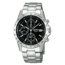 Reloj de pulsera de metal cronógrafo de cuarzo para hombre Seiko SBTQ041