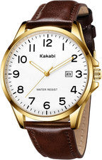 Reloj para Hombre, Moda Minimalista Reloj Pulsera Impermeable Cuarzo Analógico Fecha con