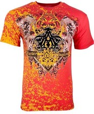 Camiseta para hombre Archaic by Affliction pestilencia motociclista tatuaje S-5XL