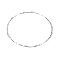Alambre de titanio TC4, 10 pies x 0.8mm para joyería, tono plateado