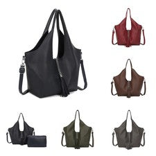 Bolso Bandolera Hobo Para Mujer Damas 2 en 1 Estilo Corte Elegante Diseño Bolso de Hombro