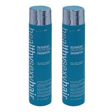 Paquete de 2 champú saludable sexy para reinventar el cabello cuidado del color 10,1 oz grueso grueso dañado
