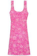 Vestido para mujer - Vestido floral estampado - Solero - XL - Rosa