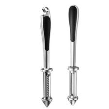 Pelador de acero inoxidable para tareas diarias de cocina diseño ergonómico con negro