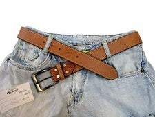 PANTALONES DE CUERO HECHOS A MANO PANTALONES VAQUEROS PARA HOMBRE CINTURÓN DE TRABAJO EQUIPO DE OFICINA 32 A 50