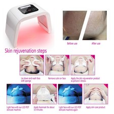 PDT 4Colores Luz LED Fotodinámica Facial Cuidado de la Piel Rejuvenecimiento Fotón The OU