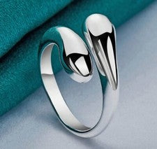 S925 Plata BOMBILLA ESTERLINA ENVOLTURA ANILLO GIRATORIO DECLARACIÓN ART DECO VENTA TALLA 60 S