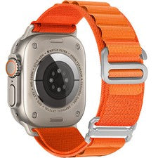 Correa de gancho ajustable de nailon con bucle de 49 mm para hombre y mujer para Apple Watch