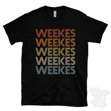 CAMISETA ESTILO RETRO REPETIDAS SEMANAS hombre y mujer novedad genial nombre regalo