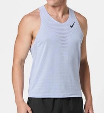 Camiseta deportiva para correr Nike Dri-Fit ADV Aeroswift para hombre talla grande gris fantasma FN4231-057