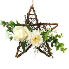 1 pieza colgante de flores creativo reutilizable decoración para colgar en la pared blanco para oficina en casa