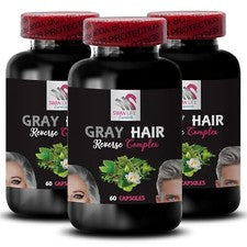 Natural Hair Boost - REVERSO CABELLO GRIS - Carga Radiante Diaria 3 Botellas 180 Cápsulas