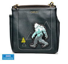 BOLSO MENSAJERO BIG FOOT SASQUATCH YETI MERRY PROTECCIÓN RFID CHALA AZUL MARINO
