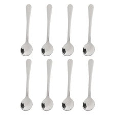 Juego de 8 cucharas de especias de acero inoxidable 304 9 cm para sal azúcar especias