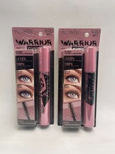 PACK DE DOS Rímel Flor Belleza Guerrero Princesa WP1 Negro Real Nuevo Auténtico