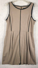 Apt 9 Vestido Tostado Sin Mangas Para Mujer Grande Sin Mangas Bolsillos Moderno Oficina Neutro