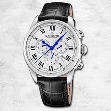 Reloj De Hombre Candino De Cuero Negro Reloj Deportivo De Pulsera UC4745/4