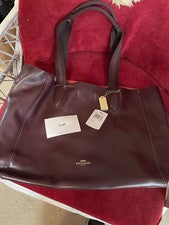 Bolso de hombro Coach Derby de cuero frambuesa nuevo con etiquetas