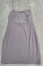 Vestido para mujer Q USA púrpura sin mangas con tiras de espagueti mediano