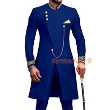 Hombres Estilo Étnico Bordado Chaqueta Pantalones Conjunto de 2 Piezas Trajes Africanos Conjunto Formal