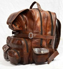 Mochila de cuero genuino real Bolso para mujer Estilo fresco Moda informal Nu...